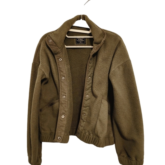 Abercrombie & Fitch Jacket Women's Size XS Army Green - Picture 6 of 9